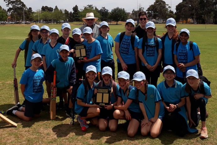 The winning 2018 Westgate Shield teams from Yarraville West PS.
