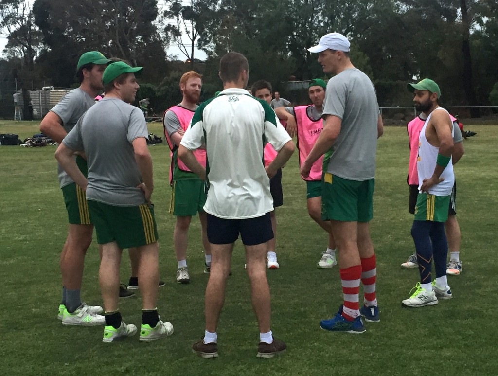 Umpire Wiz spells out the rules of The Woodsman Cup.